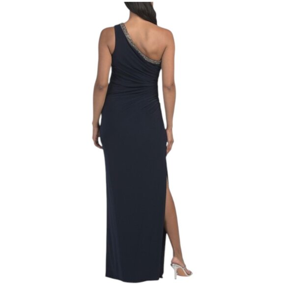 ADRIANNA PAPELL One Shoulder Column Gown - Picture 3 of 3